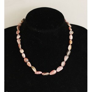 Бусы из родохрозита, галтовка