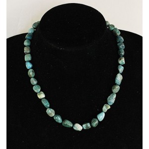 Бусы из хризоколлы, галтовка