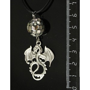 Кулон гелиотис "дракон", шарик мозаика 12мм