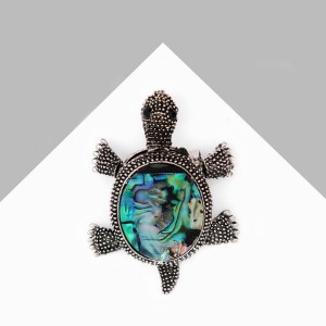 Брошь гелиотис черепашка