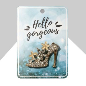 Брошь "Туфелька", цвет молочно-белый, цвет золотистый Брошь "Туфелька", цвет молочно-белый, цвет золотистый