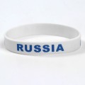 Силиконовый браслет "РОССИЯ", цвет бело-синий
