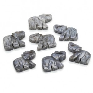 Бусины из агата Слоник 35*25мм, 1 шт