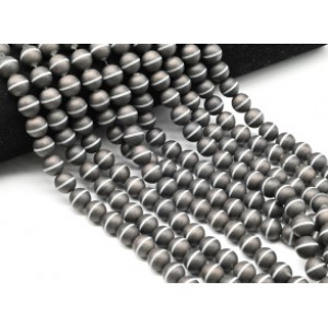 Бусины из агата тибетского шарик 10мм цвет графит, 29см, 29 бусин (иск.)