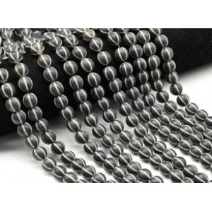 Бусины из агата тибетского шарик 10мм цвет графит, 36см, 38 бусин (иск.)