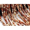 Бусины из агата тибетского шарик 8мм цвет рыжий, 35,5см, 45 бусин