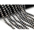 Бусины из агата тибетского шарик 8мм цвет графит, 36см, 48 бусин (иск.)