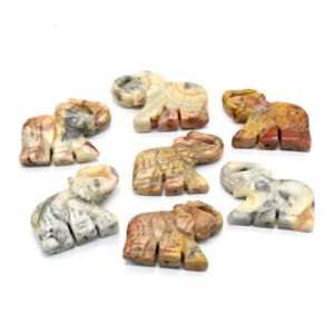 Бусины из агата крейзи Слоник 35*25мм, 1 шт