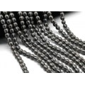 Бусины из агата тибетского шарик 8мм цвет графит, 36см, 48 бусин (иск.)