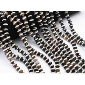 Бусины из агата тибетского шарик 8мм, 37см, 47 бусин.