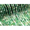 Бусины из агата тонированного шарик гр.7мм цвет зеленый, 39см, 50 бусин