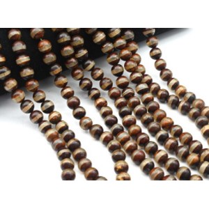 Бусины из агата тибетского шарик 10мм, 34см, 35 бусин.