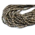 Бусины из агата тибетского шарик 6мм, 36см, 63 бусины.