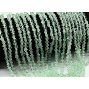 Бусины из авантюрина зеленого шарик гр.4мм, 36,5см, 89 бусин Бусины из авантюрина зеленого шарик гр.4мм, 36,5см, 89 бусин