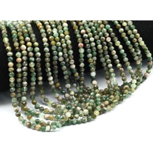 Бусины из фуксита шарик гр.4мм, 39см, 94 бусины