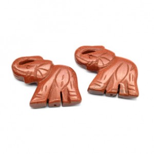 Бусины из авантюрина Слоник 45*35мм, 1шт (иск.) Бусины из авантюрина Слоник 45*35мм, 1шт (иск.)