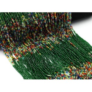 Бусины из шпинели шарик гр.2мм цвет изумрудный, ассорти, 37см, 197 бусин (иск.) Бусины из шпинели шарик гр.2мм цвет изумрудный, ассорти, 37см, 197 бусин (иск.)