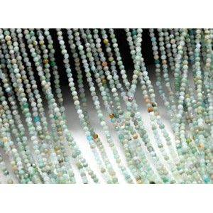 Бусины из амазонита шарик гр.2мм, 38см, 196 бусин