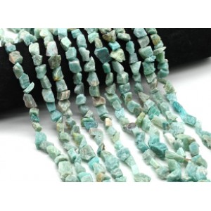 Бусины из амазонита галтовка 9*11мм, 39см, 36 бусин