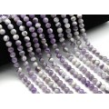 Бусины из аметиста шарик 7мм, 38см, 54 бусины