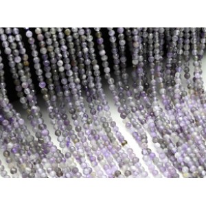 Бусины из аметиста шарик гр.3мм, 38,5см, 120 бусин