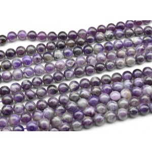 Бусины из аметиста шарик 12мм, 37см, 32 бусины