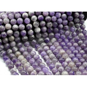 Бусины из аметиста шарик 12мм, 37см, 32 бусины.