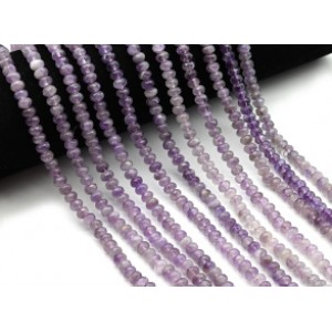 Бусины из аметиста рондель гр.6*4мм, 40см, 95 бусин