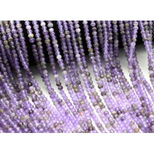 Бусины из аметиста рондель гр.4*3мм, 38,5см, 120 бусин Бусины из аметиста рондель гр.4*3мм, 38,5см, 120 бусин