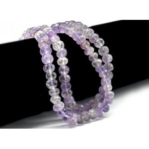 Бусины из аметрина рондель гр.7-8мм, 26см, 45 бусин, 22,8г