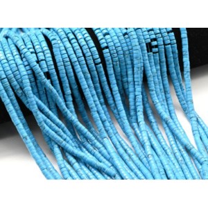 Бусины из бирюзы (имитация) диски 4мм, 38см, 166 бусин