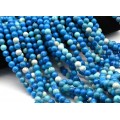 Бусины из бирюзы (имитация) шарик 8мм, 37см, 47 бусин