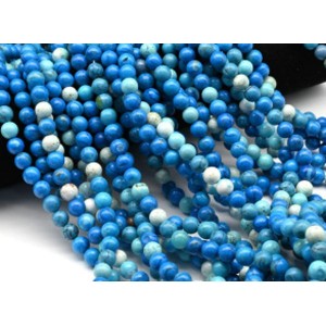 Бусины из бирюзы (имитация) шарик 8мм, 37см, 47 бусин Бусины из бирюзы (имитация) шарик 8мм, 37см, 47 бусин