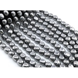 Бусины из терагерцевого камня прямоугольник заоваленный 15*17мм, 39см, 22 бусины (иск.)