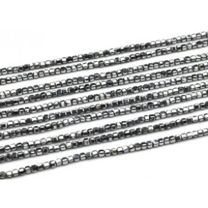 Бусины из терагерцевого камня кубик 2мм, 38см, 190 бусин (иск.)