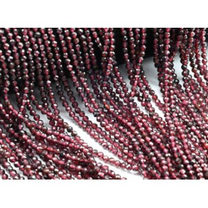 Бусины из граната шарик гр.3мм, 38см, 122 бусины.