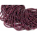 Бусины из граната шарик гр.2мм, 38см, 170 бусин