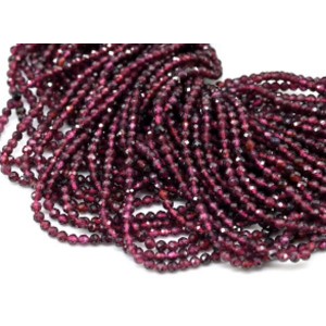 Бусины из граната шарик гр.2мм, 38см, 170 бусин