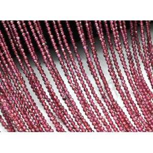 Бусины из граната шарик гр.2мм, 38,5см, 182 бусин