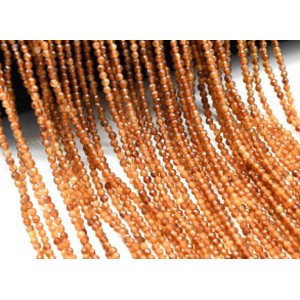 Бусины из граната (пироп) шарик гр.2мм, 38см, 187 бусин