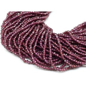 Бусины из граната рондель гр.2мм, 39см, 220 бусин