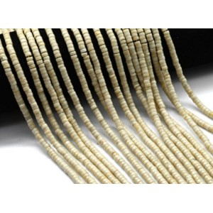 Бусины из кварца диски 4мм цвет бежевый, 38см, 170 бусин