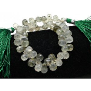 Бусины из кварца рутилового облепиха гр.6*9мм, 20,5см, 60 бусин, 24г