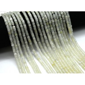 Бусины из кварца диски 4мм цвет лимонный, 37см, 155 бусин