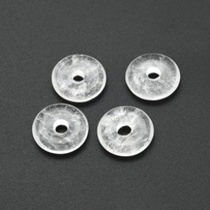 Бусина - бублик для швенз из кварца голубого 15*4мм, 1шт