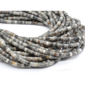 Бусины из кварца льдистого диски 4мм, 38см, 148 бусин