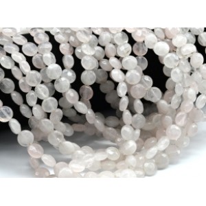 Бусины из розового кварца круг гр.8мм, 38см, 47 бусин Бусины из розового кварца круг гр.8мм, 38см, 47 бусин