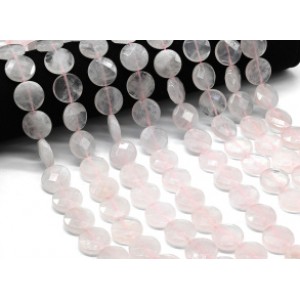 Бусины из розового кварца круг гр.18мм, 39см, 22 бусины Бусины из розового кварца круг гр.18мм, 39см, 22 бусины