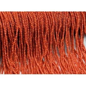 Бусины из коралла шарик 2мм цвет красный, 40см, 207 бусин