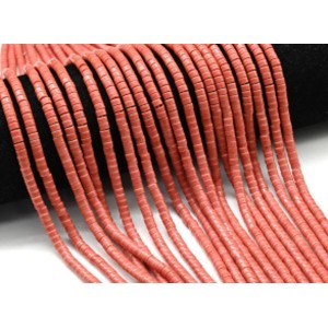 Бусины из коралла (имитация) диски 4мм, 38см, 136 бусин